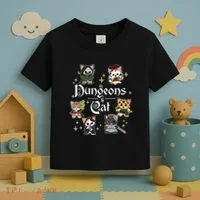 Dungeons And Cats Dungeon Master Cat Throwing Dice Toddler T-Shirt thumb 3