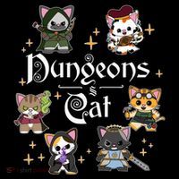 Dungeons And Cats Dungeon Master Cat Throwing Dice Women's T-Shirt thumb 6