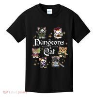 Dungeons And Cats Dungeon Master Cat Throwing Dice Kids T-Shirt thumb 0