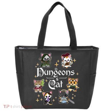 Dungeons And Cats Dungeon Master Cat Throwing Dice Tote Bag