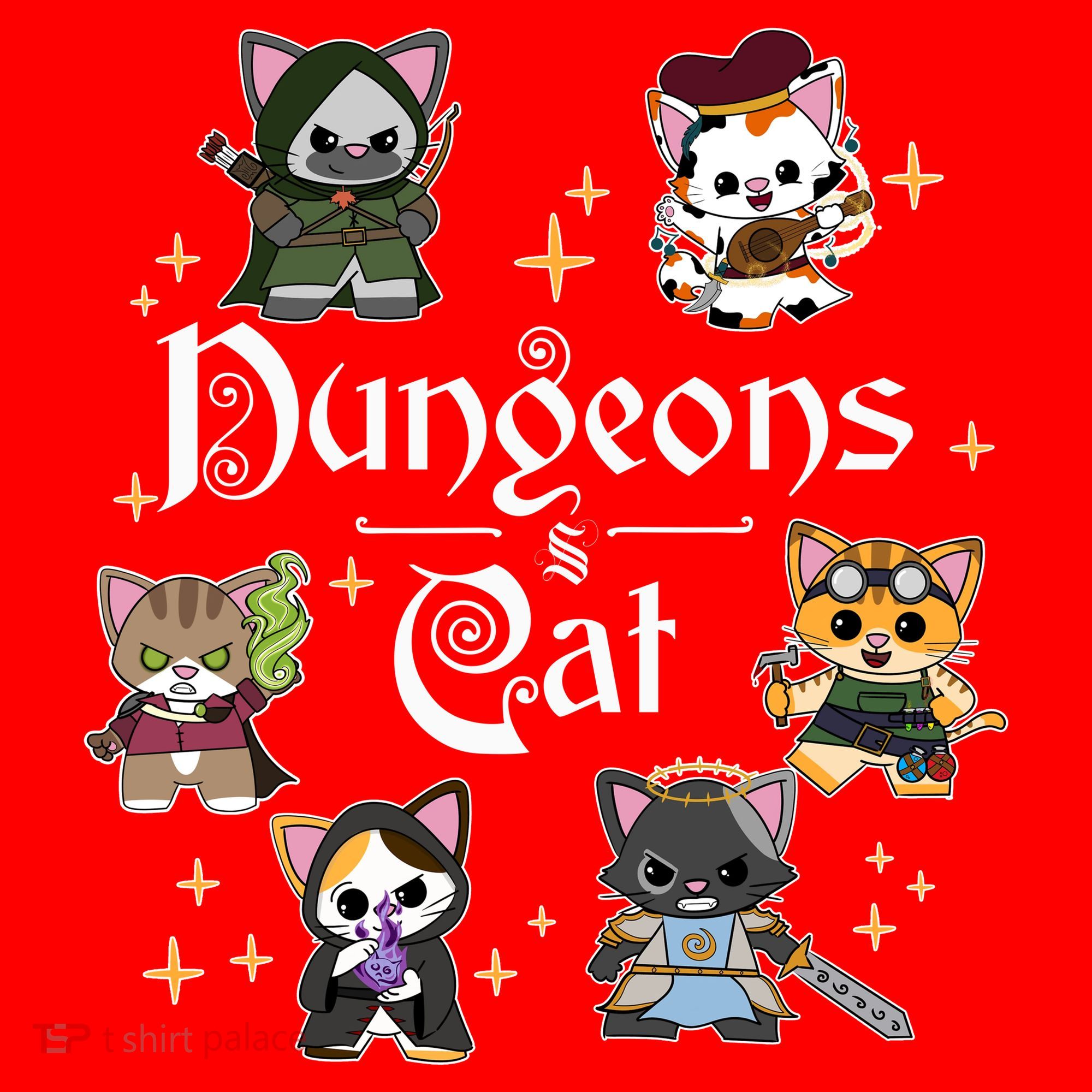 Dungeons And Cats Dungeon Master Cat Throwing Dice Santa Hat