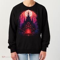 Dark Ancient Cathedral Gothic Architecture Goth Aesthetic Women's Sweatshirt thumb 0