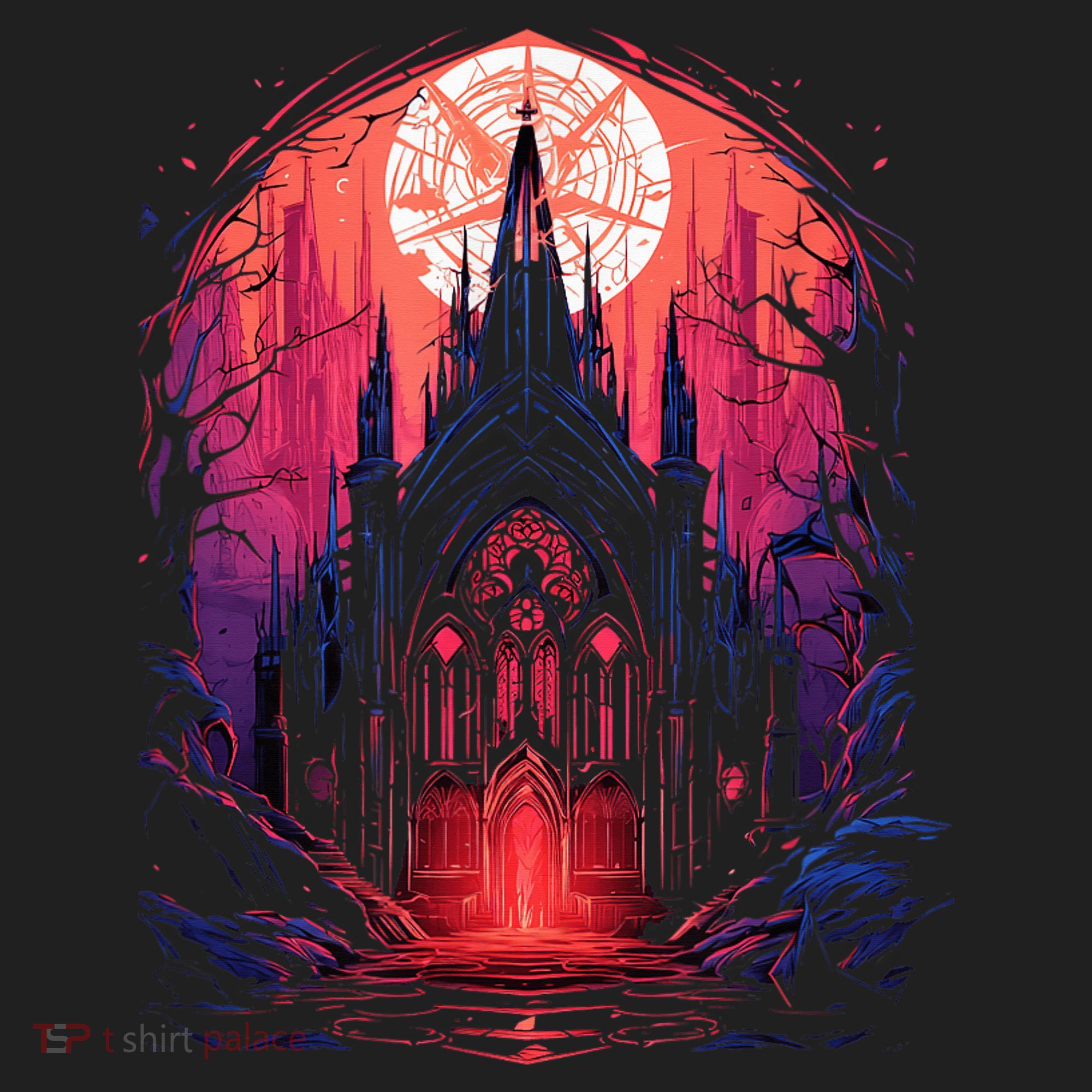 Dark Ancient Cathedral Gothic Architecture Goth Aesthetic Women's Sweatshirt