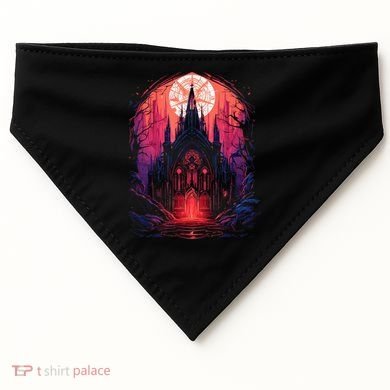 Dark Ancient Cathedral Gothic Architecture Goth Aesthetic USA-Made Doggie Bandana