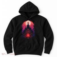 Dark Ancient Cathedral Gothic Architecture Goth Aesthetic Hoodie thumb 0