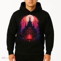 Dark Ancient Cathedral Gothic Architecture Goth Aesthetic Hoodie thumb 2