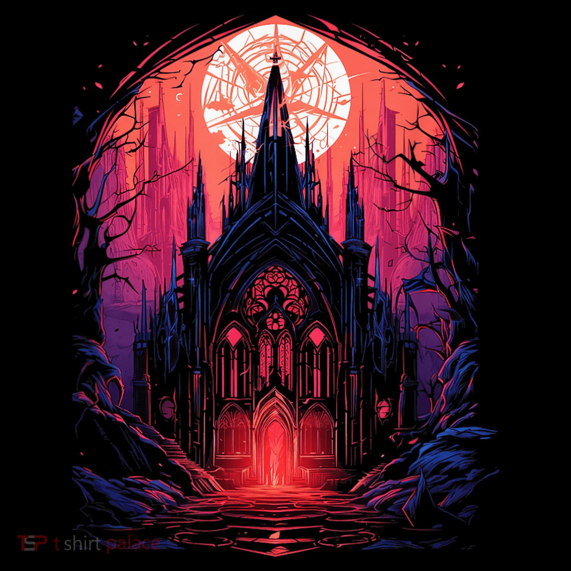 Dark Ancient Cathedral Gothic Architecture Goth Aesthetic Hoodie