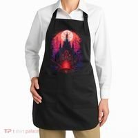 Dark Ancient Cathedral Gothic Architecture Goth Aesthetic Apron thumb 2