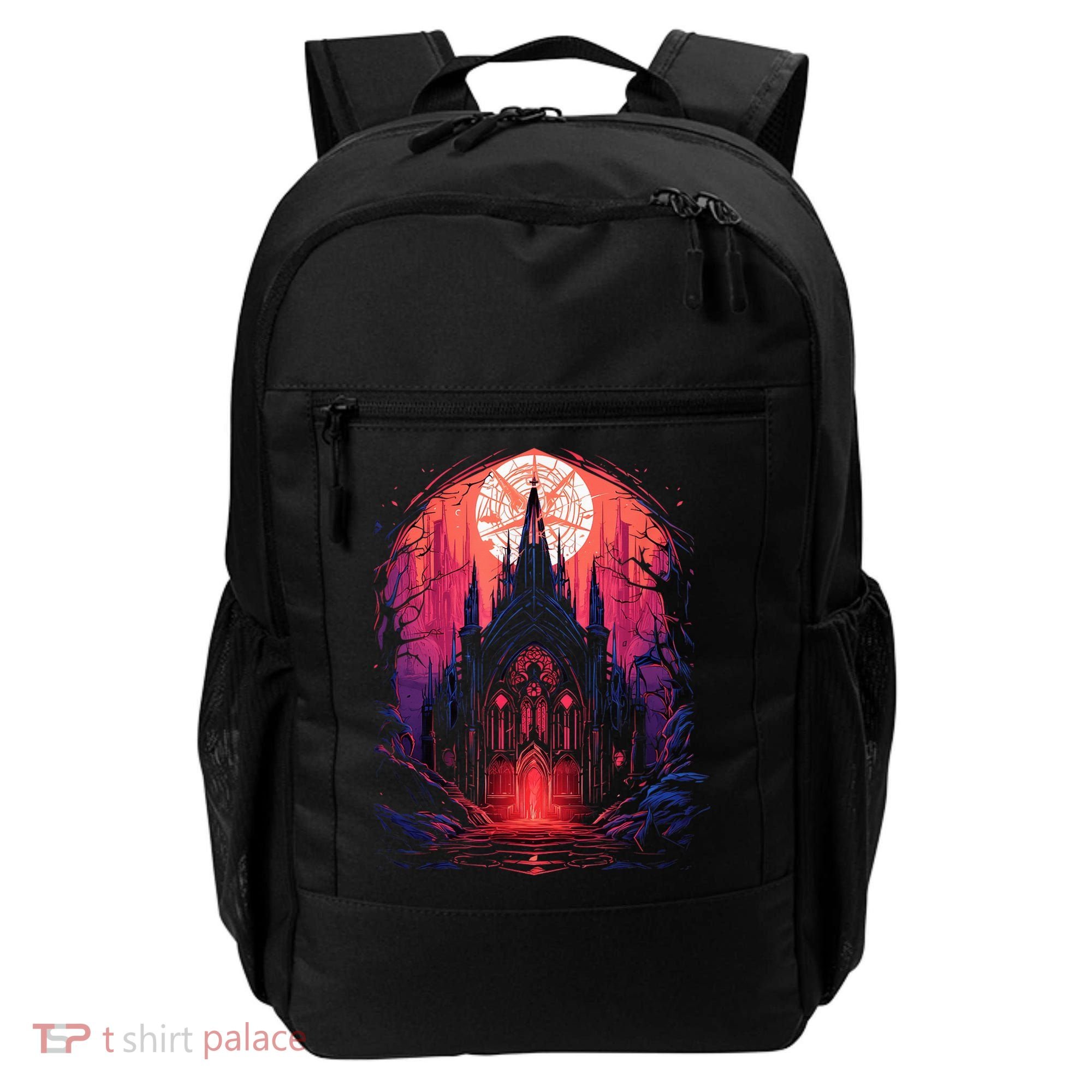 Dark Ancient Cathedral Gothic Architecture Goth Aesthetic Backpack