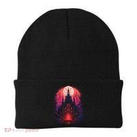 Dark Ancient Cathedral Gothic Architecture Goth Aesthetic Beanie thumb 0