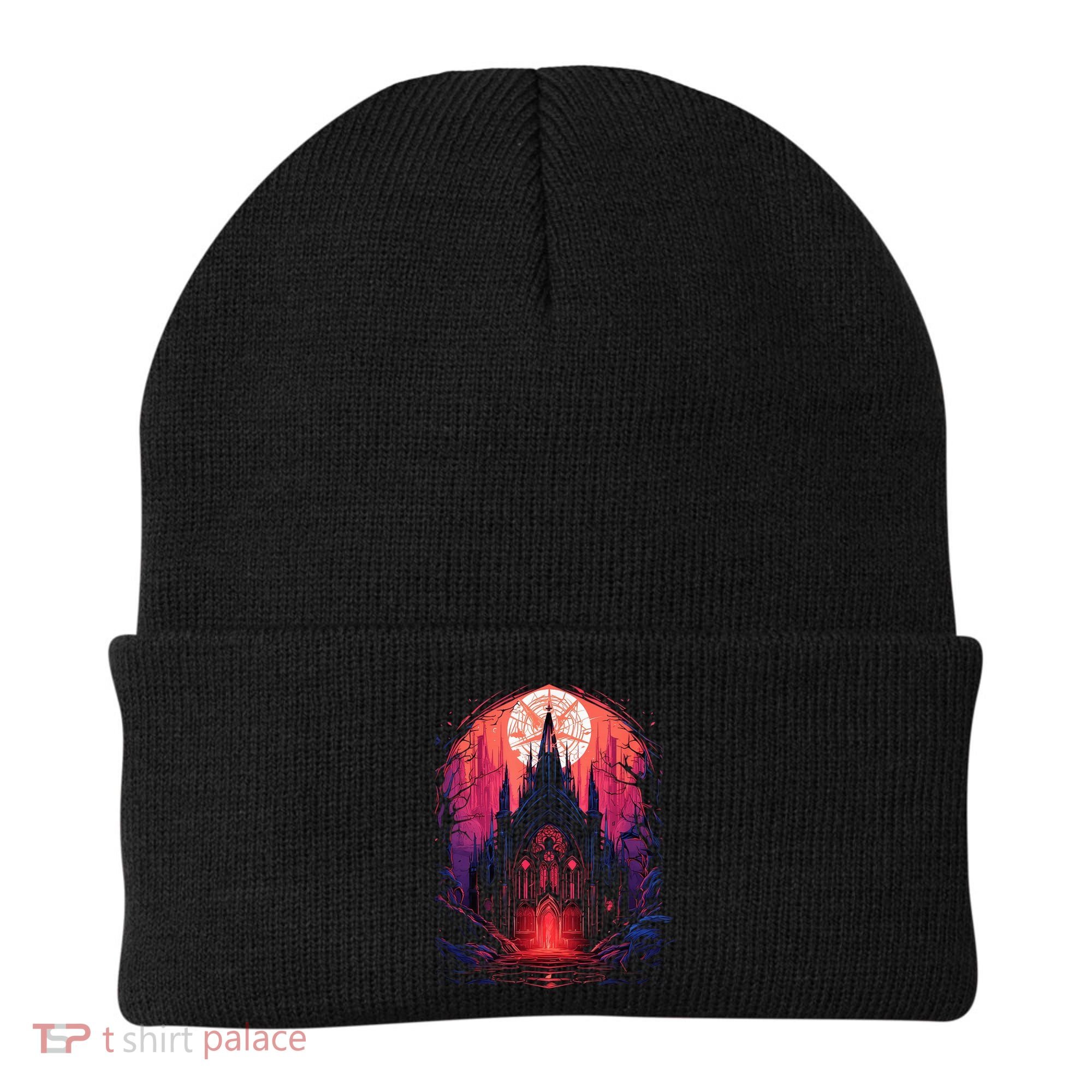 Dark Ancient Cathedral Gothic Architecture Goth Aesthetic Beanie