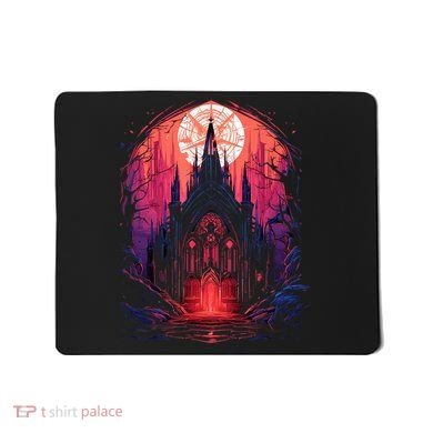 Dark Ancient Cathedral Gothic Architecture Goth Aesthetic Mousepad