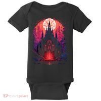 Dark Ancient Cathedral Gothic Architecture Goth Aesthetic Baby Bodysuit thumb 0