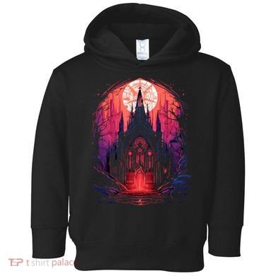 Dark Ancient Cathedral Gothic Architecture Goth Aesthetic Toddler Hoodie