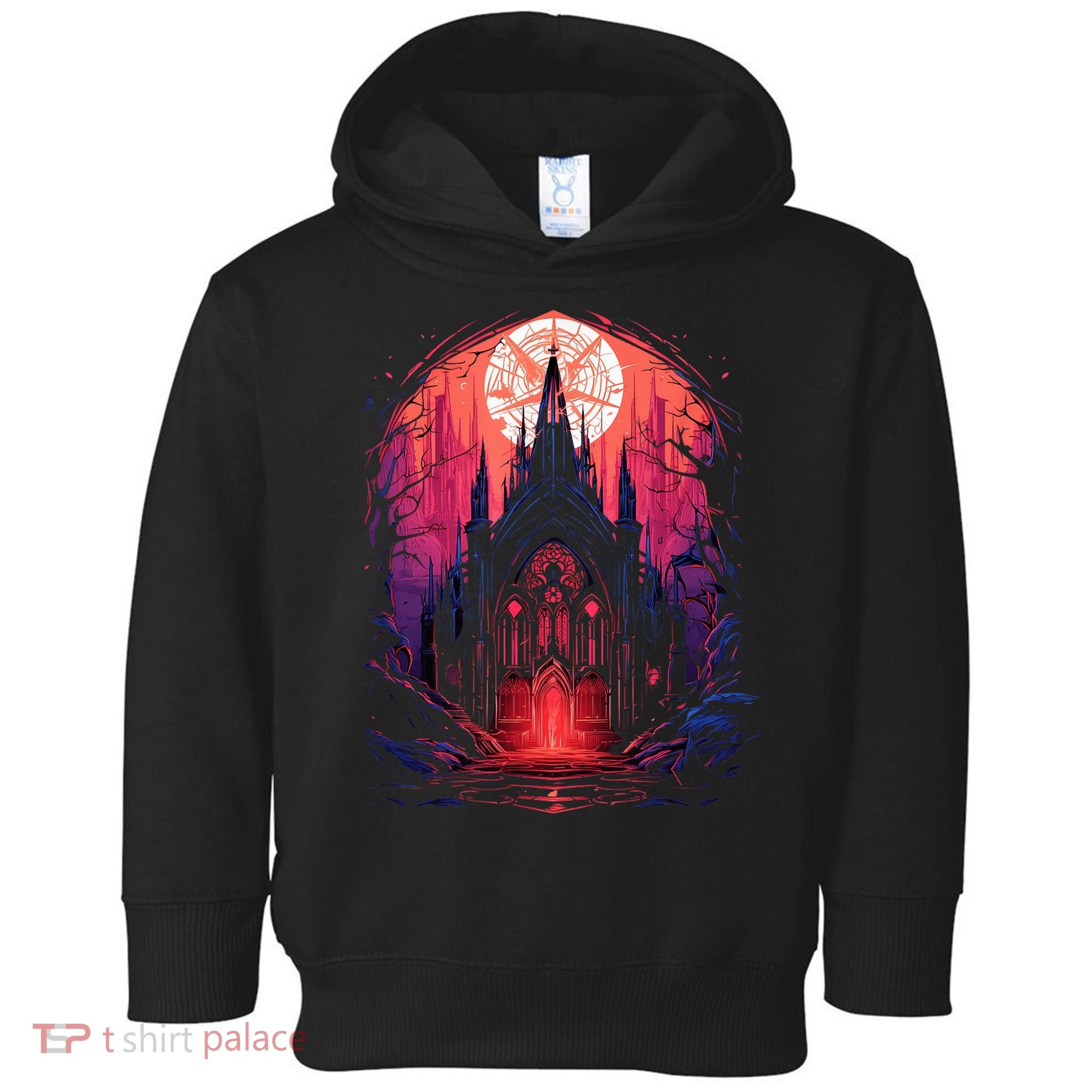 Dark Ancient Cathedral Gothic Architecture Goth Aesthetic Toddler Hoodie
