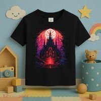 Dark Ancient Cathedral Gothic Architecture Goth Aesthetic Toddler T-Shirt thumb 3