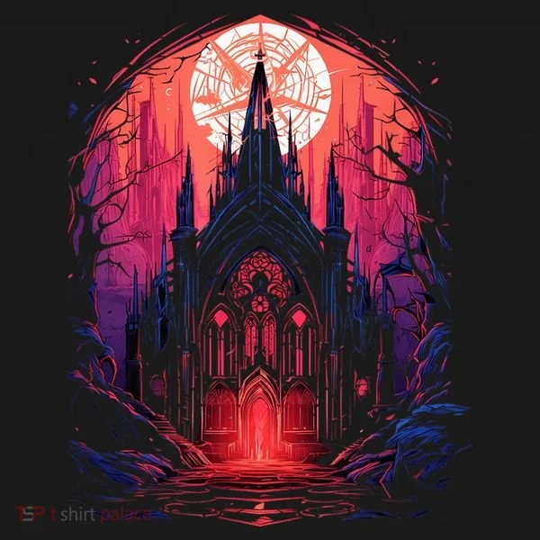 Dark Ancient Cathedral Gothic Architecture Goth Aesthetic Toddler T-Shirt