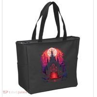 Dark Ancient Cathedral Gothic Architecture Goth Aesthetic Tote Bag thumb 2