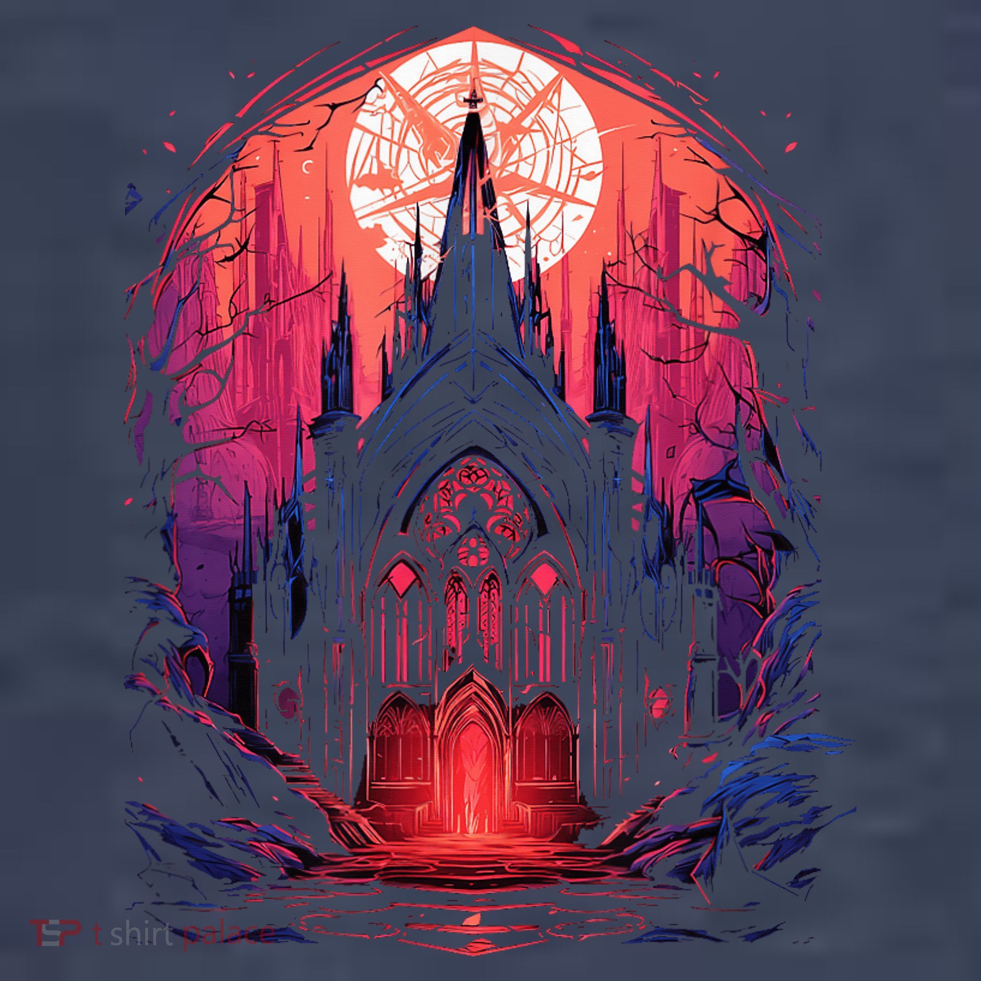 Dark Ancient Cathedral Gothic Architecture Goth Aesthetic Sweatshirt