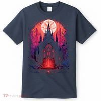 Dark Ancient Cathedral Gothic Architecture Goth Aesthetic T-Shirt thumb 0
