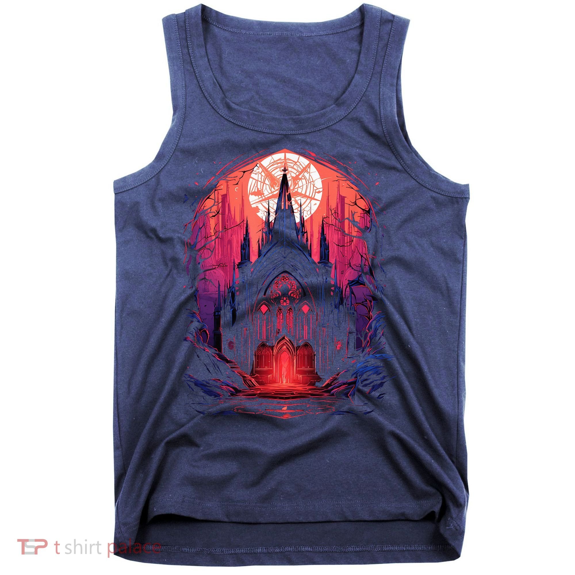 Dark Ancient Cathedral Gothic Architecture Goth Aesthetic Tank Top
