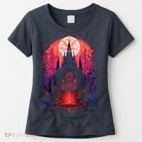 Dark Ancient Cathedral Gothic Architecture Goth Aesthetic Women's T-Shirt thumb 0