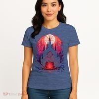 Dark Ancient Cathedral Gothic Architecture Goth Aesthetic Women's T-Shirt thumb 4