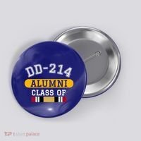 Dd214 Alumni Class Of Iraq War Veteran Pride Cool Gift Button thumb 0