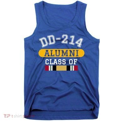 Dd214 Alumni Class Of Iraq War Veteran Pride Cool Gift Tank Top
