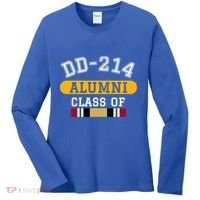 Dd214 Alumni Class Of Iraq War Veteran Pride Cool Gift Women's Long Sleeve Shirt thumb 0