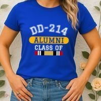 Dd214 Alumni Class Of Iraq War Veteran Pride Cool Gift Women's T-Shirt thumb 2
