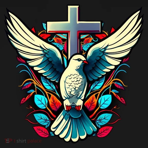 Dove And Cross Bucket Hat