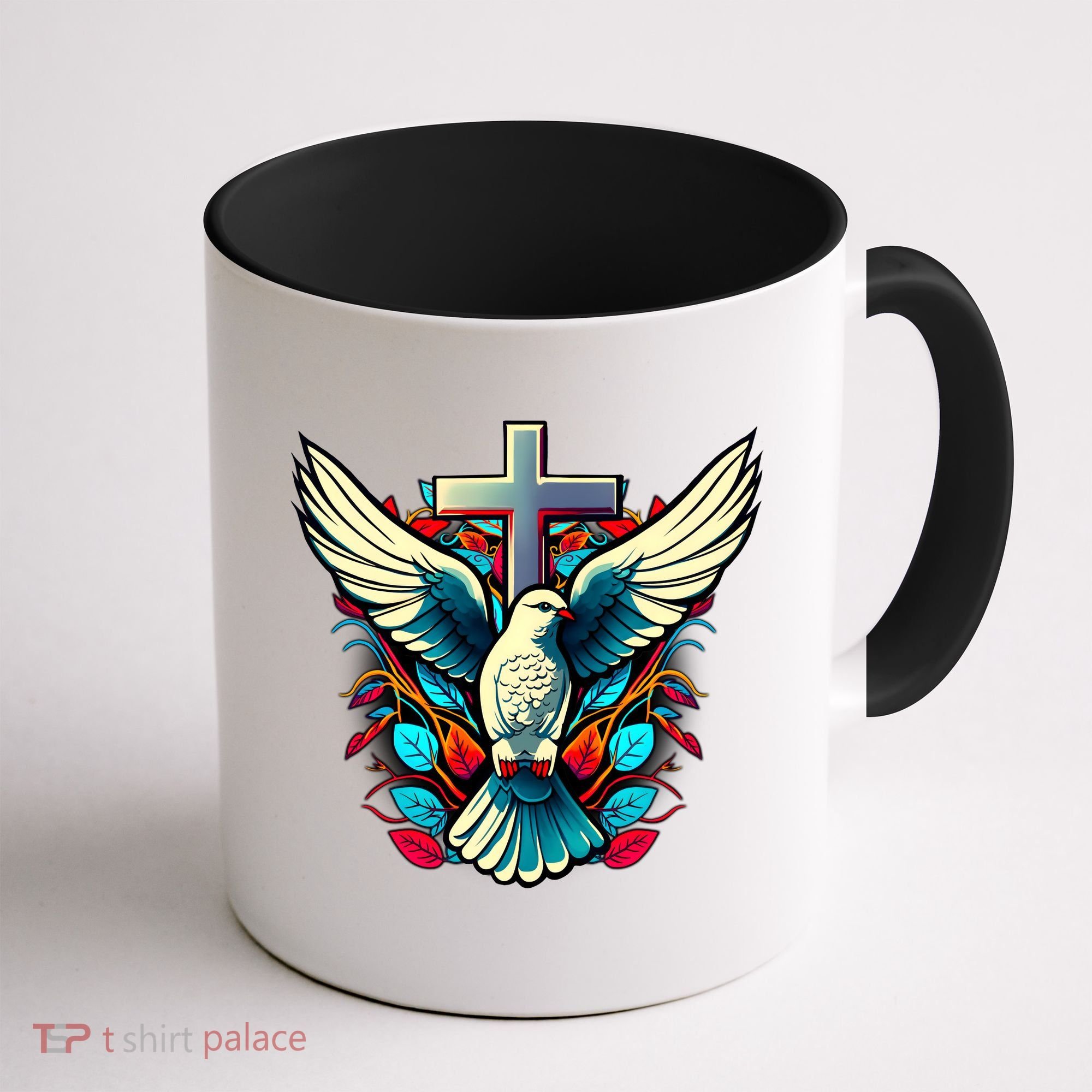 Dove And Cross Coffee Mug