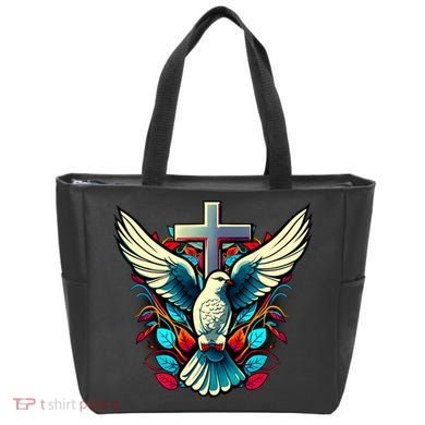 Dove And Cross Tote Bag