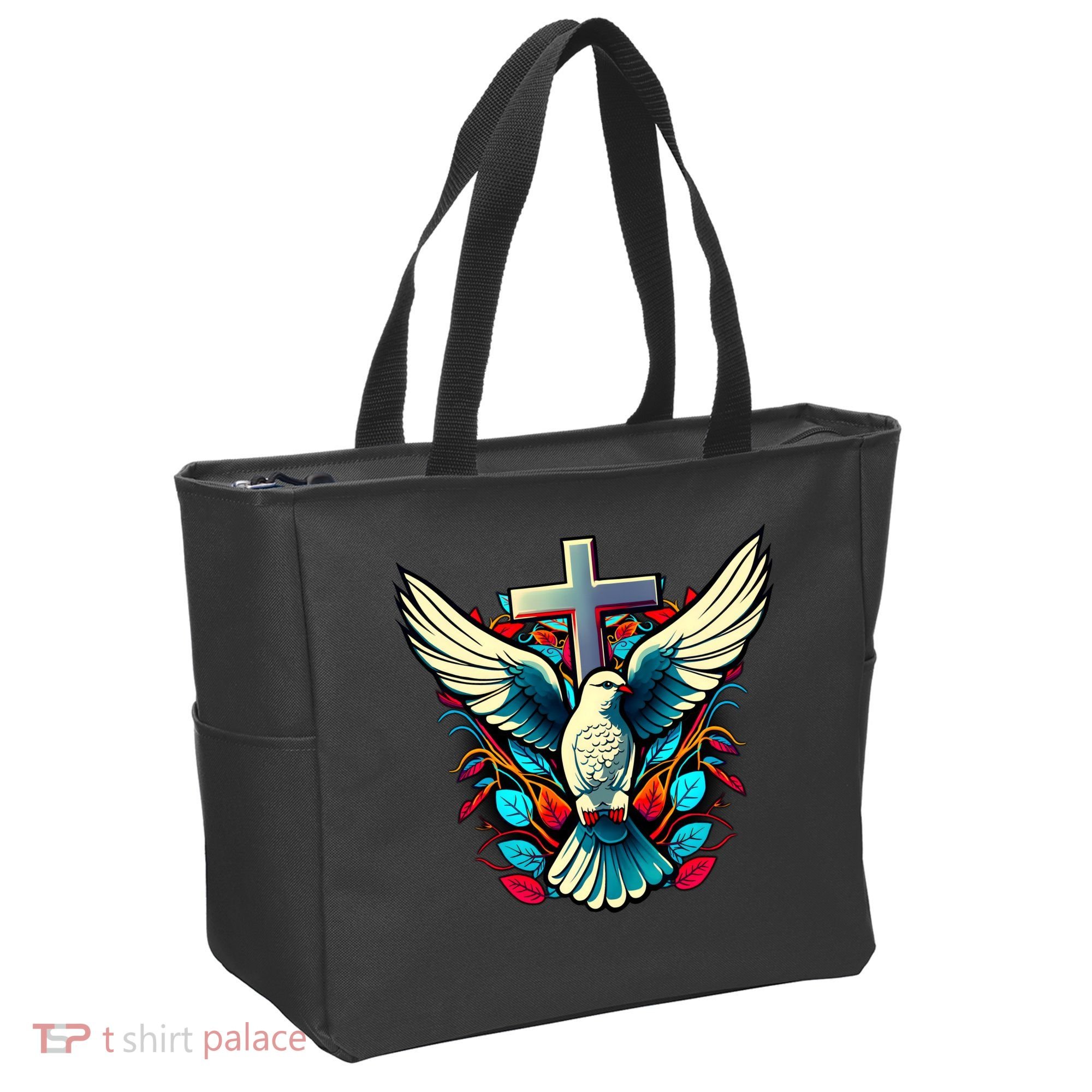 Dove And Cross Tote Bag