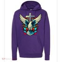 Dove And Cross Hoodie thumb 0