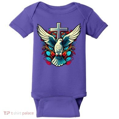 Dove And Cross Baby Bodysuit