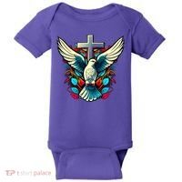 Dove And Cross Baby Bodysuit thumb 0