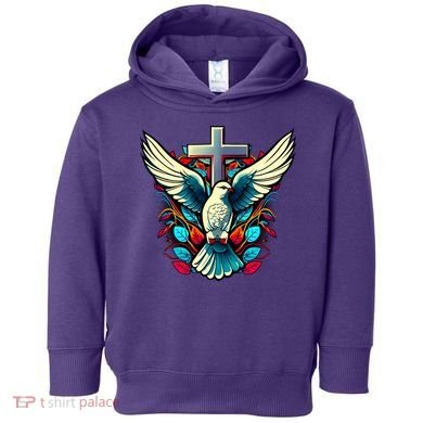 Dove And Cross Toddler Hoodie