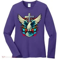 Dove And Cross Women's Long Sleeve Shirt thumb 0