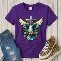 Dove And Cross Women's T-Shirt thumb 3