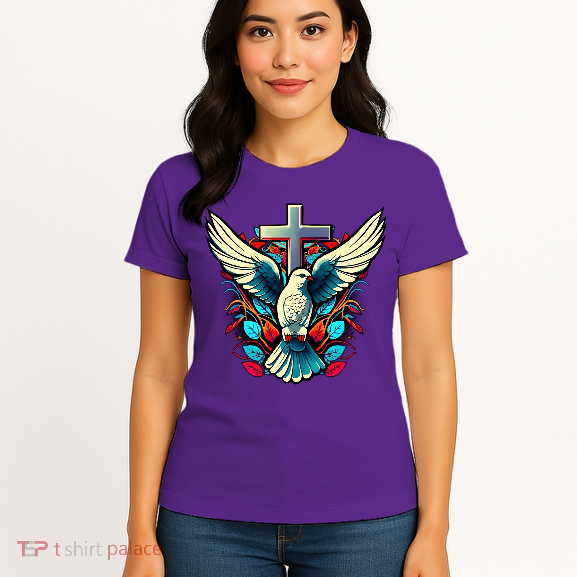 Dove And Cross Women's T-Shirt