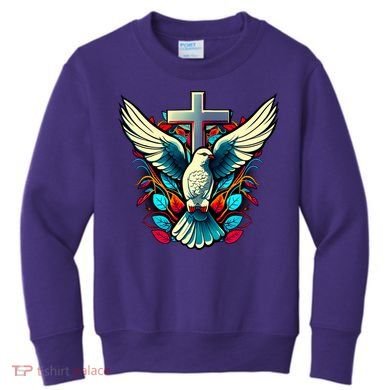 Dove And Cross Kids Sweatshirt