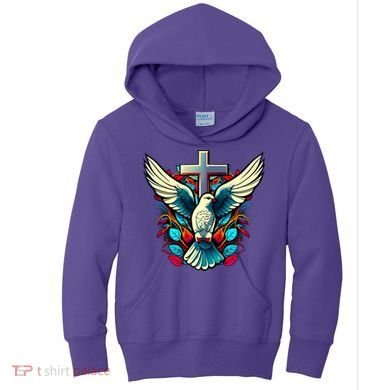 Dove And Cross Kids Hoodie