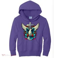 Dove And Cross Kids Hoodie thumb 0