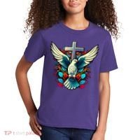 Dove And Cross Kids T-Shirt thumb 2