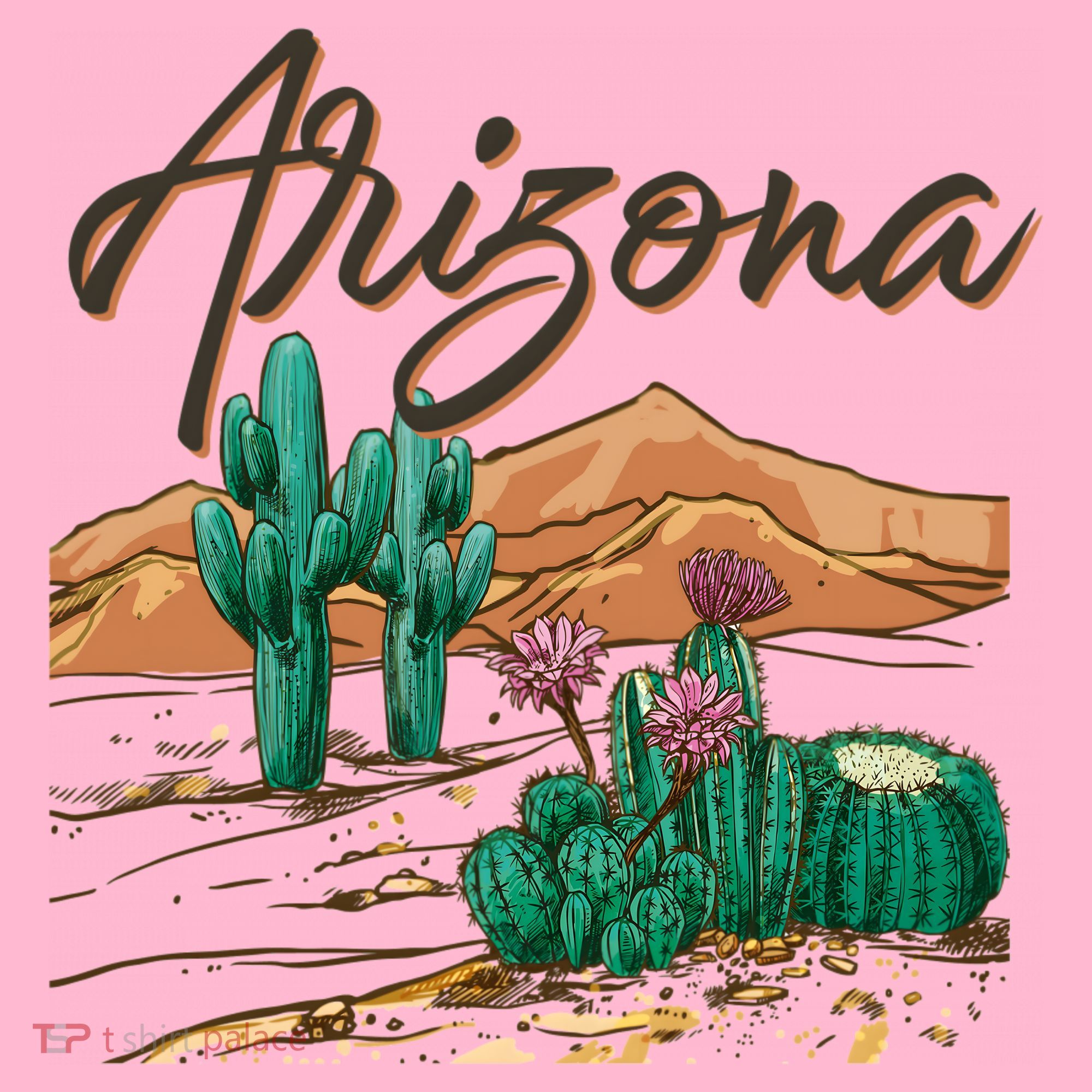 Desert Arizona Cactus Southwestern Coaster