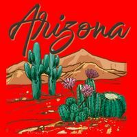 Desert Arizona Cactus Southwestern Santa Hat thumb 1