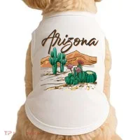 Desert Arizona Cactus Southwestern Doggie Tank thumb 0