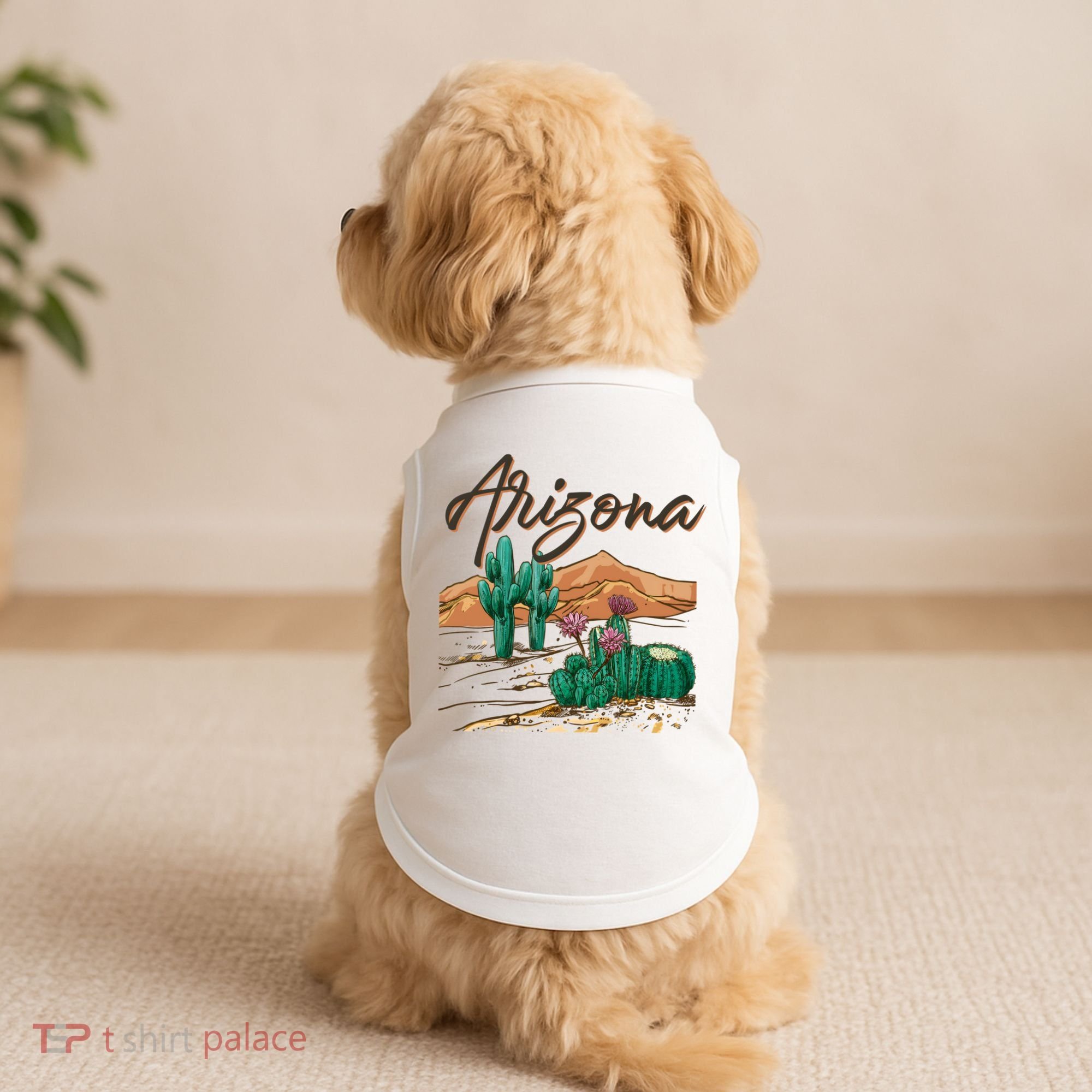 Desert Arizona Cactus Southwestern Doggie Tank